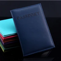 1pcs artificial leather women passport holder couple models womens travel passport cover unisex card case man card holder