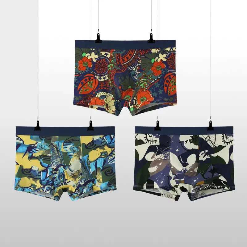 2021 High Quaity Underwear Men Cotton Boxer Men's Panties Men Underwear Boxers Boxer Shorts Boxershorts Printed Underpants 4X