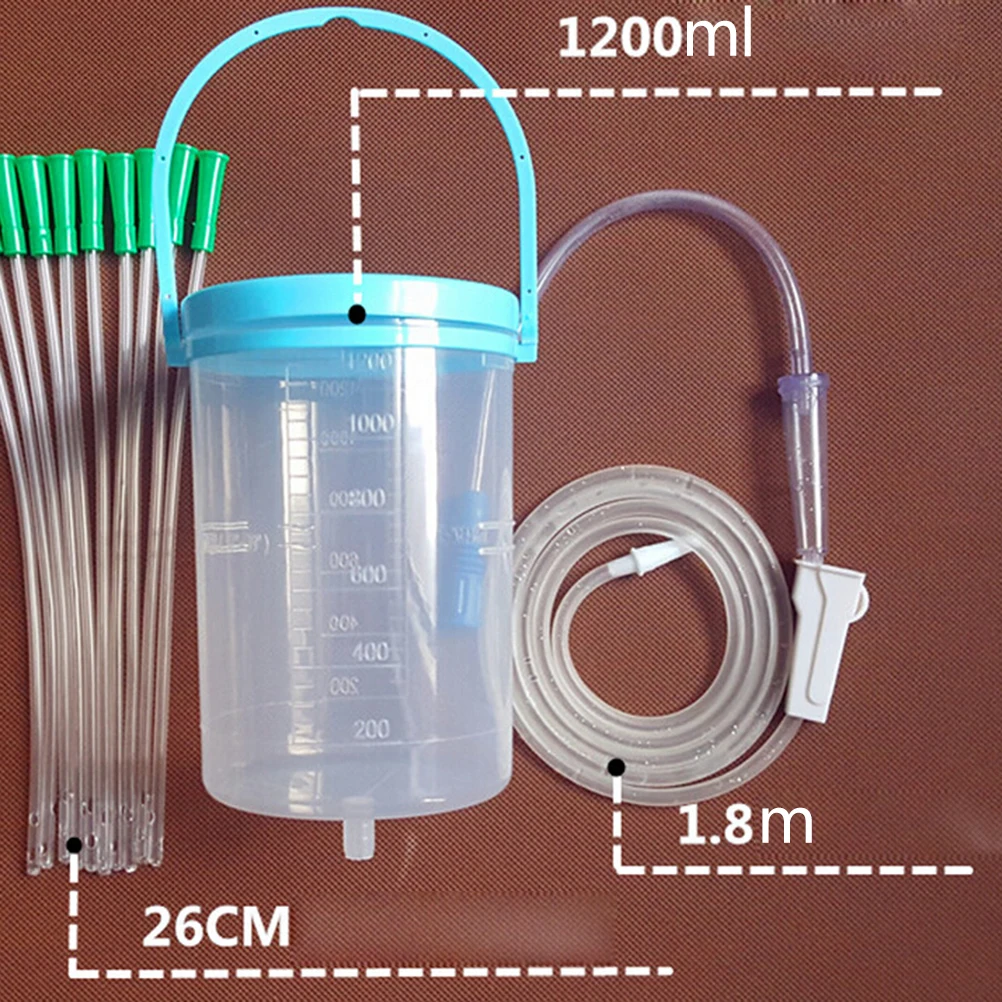 

Gesen coffee intestine bowel hydrotherapy device with 10 tube Hygiene Product Household enema bowel barrel enema bag device