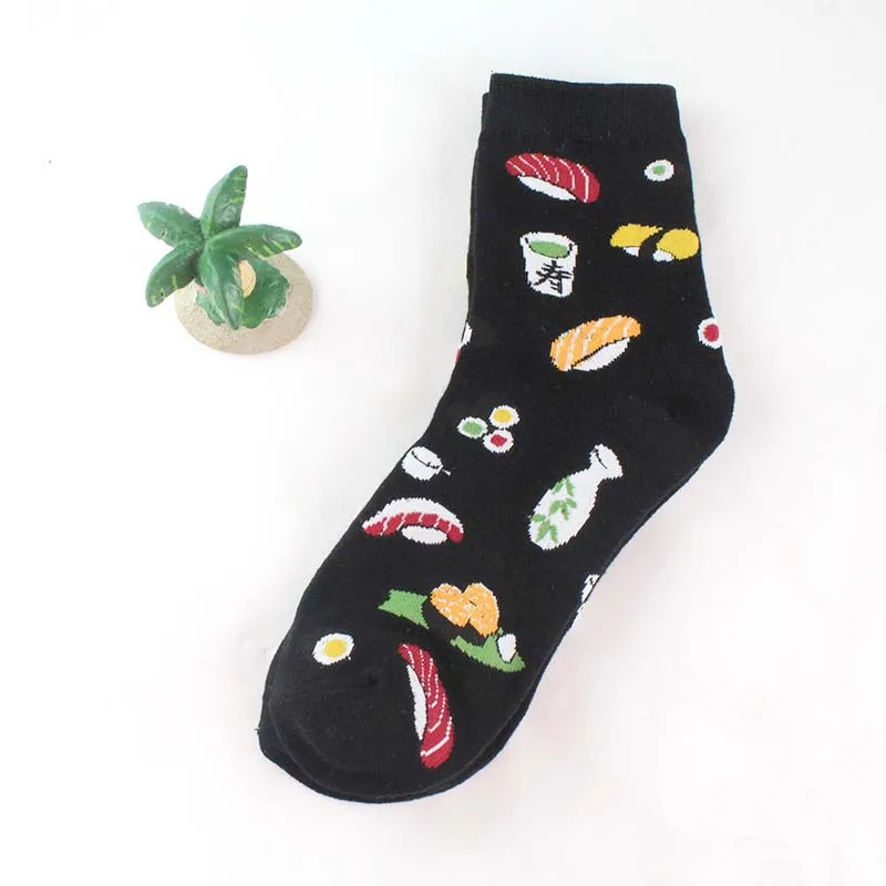 

Summer Harajuku Happy Funny Socks Women Korean Cute Cartoon Print Cotton Short Socks Casual Girls College Style Breathable Socks