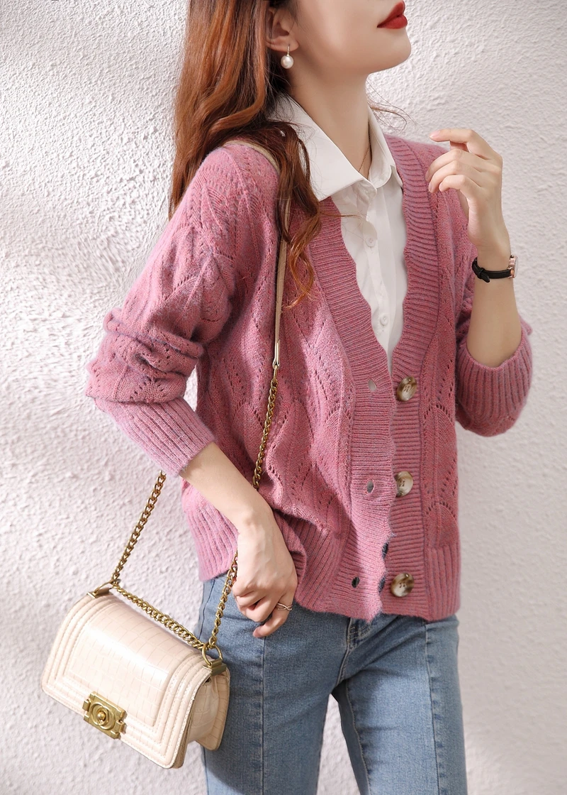 В комнате 212223 8 рядов 4 】 волнистый вязаный кардиган [1003] 54 |