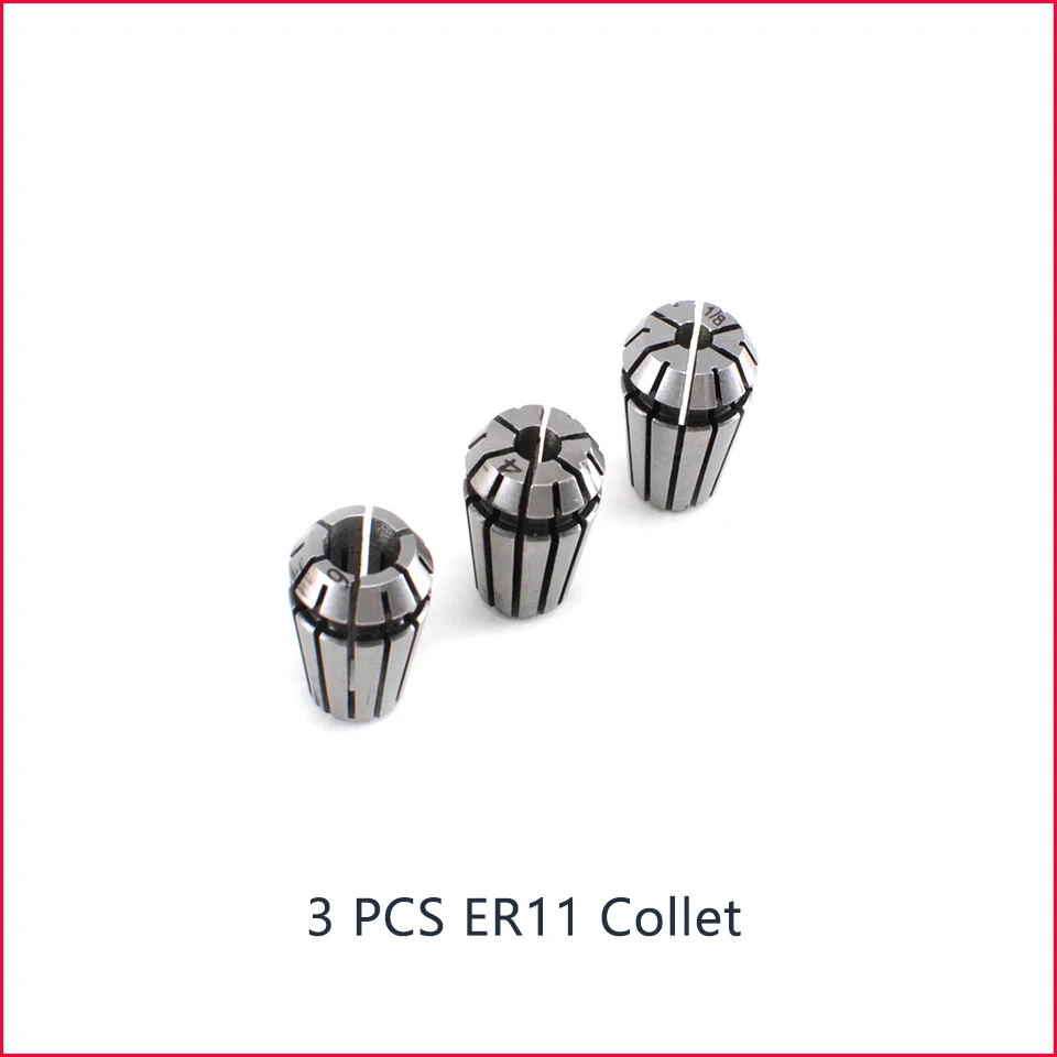 

Spindle ER11 300W CNC Spindle Motor 52mm Router Bit Tools 0.3KW 220V Air Cooled Motor 3pcs ER11 Collet Chuck For Milling Machine