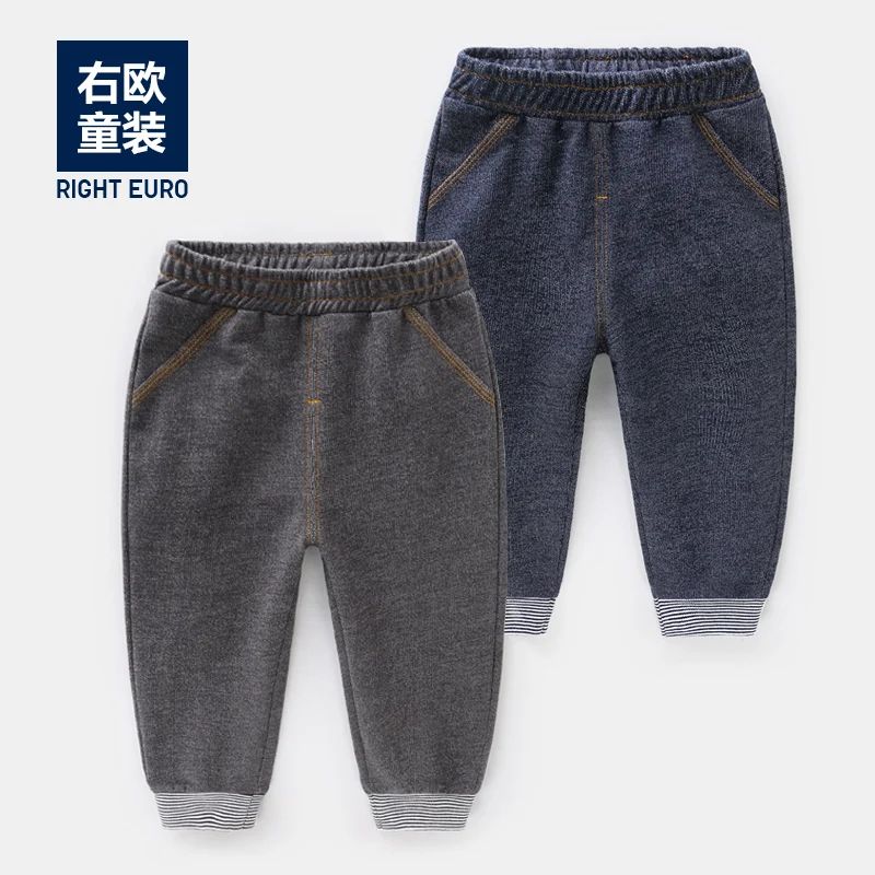 Длинные штаны для мальчиков джинсы на осень весну и новинка 2019 детская одежда 1