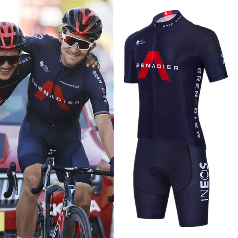 

2021 NEW INEOS cycling team jersey bike shorts suit MTB Ropa Ciclismo hombre mens summer quick dry PRO bicycle Maillot Pants