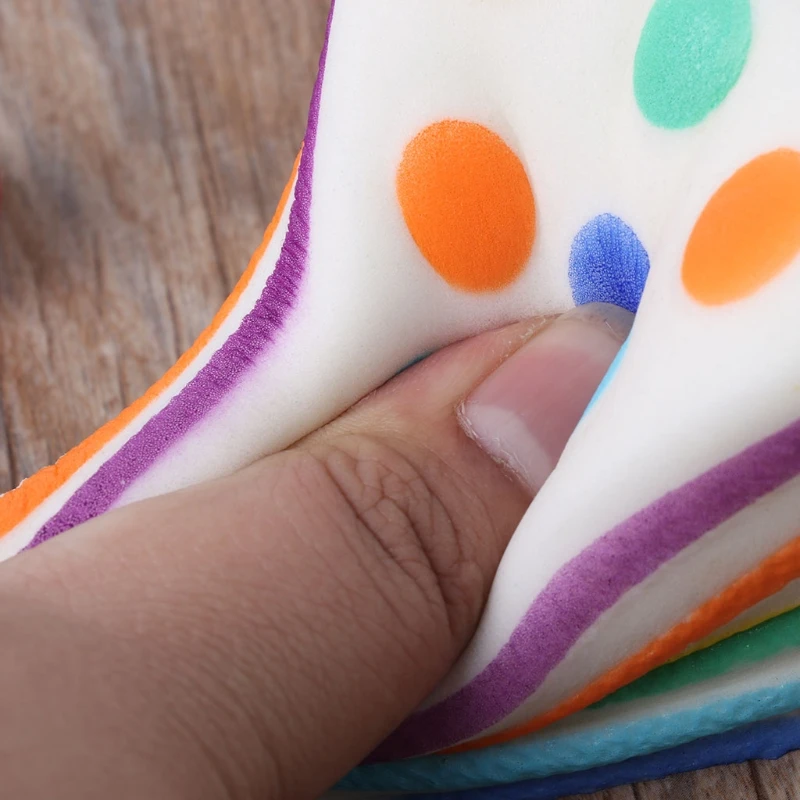 

Triangle Rainbow Cake Squishy Anti-stress PU Slow Rising Toys Gift For Kids