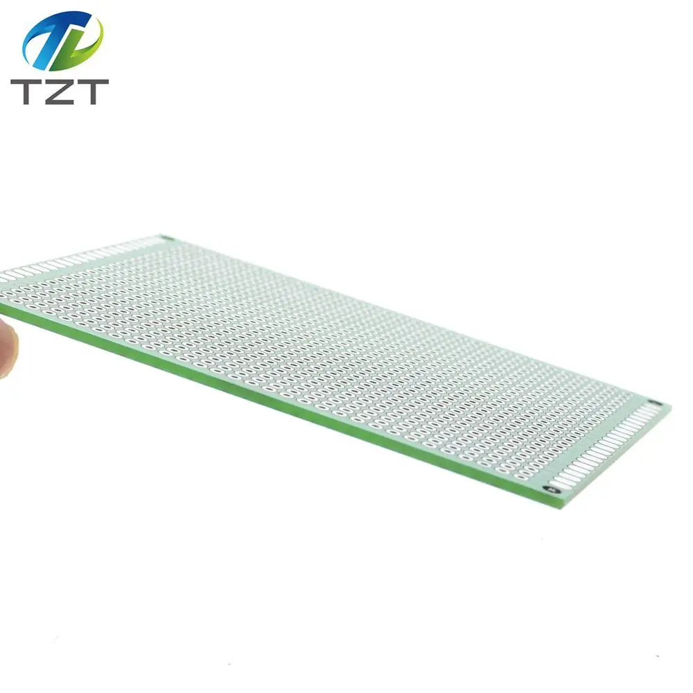 1 шт. TZT 7x9 7*9 см двухсторонний Прототип PCB Луженая универсальная плата экспериментальная пластина схема отверстие хлеб доска зеленый