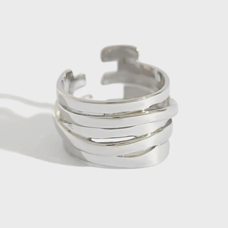 Женское многослойное Открытое кольцо Flyleaf стильное ювелирное изделие из