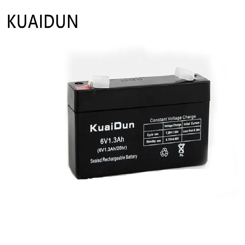 KUAIDUN 6V 1.3AH Батарея для детей игрушечный автомобиль электронные весы резервного