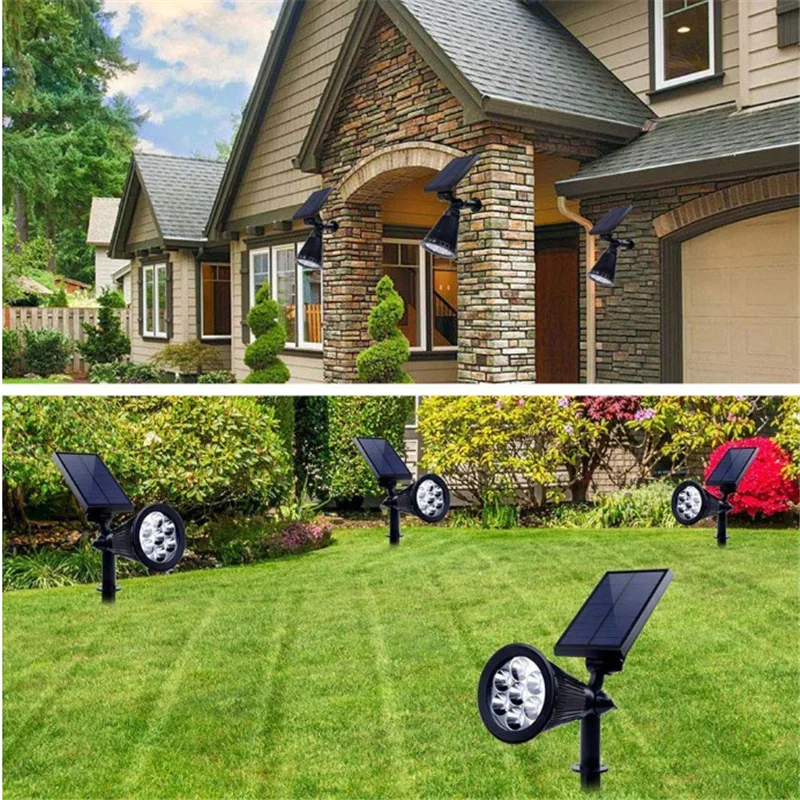 Уличная Светодиодная лампа на солнечной батарее водонепроницаемый точечный