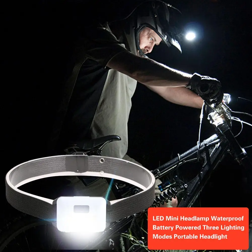 IPX6 Водонепроницаемый светодиодный мини налобный фонарь с питанием от батареи