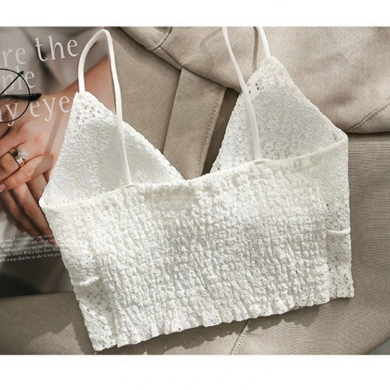 Женский кружевной бюстгальтер CHRLEISURE с треугольными чашками без косточек