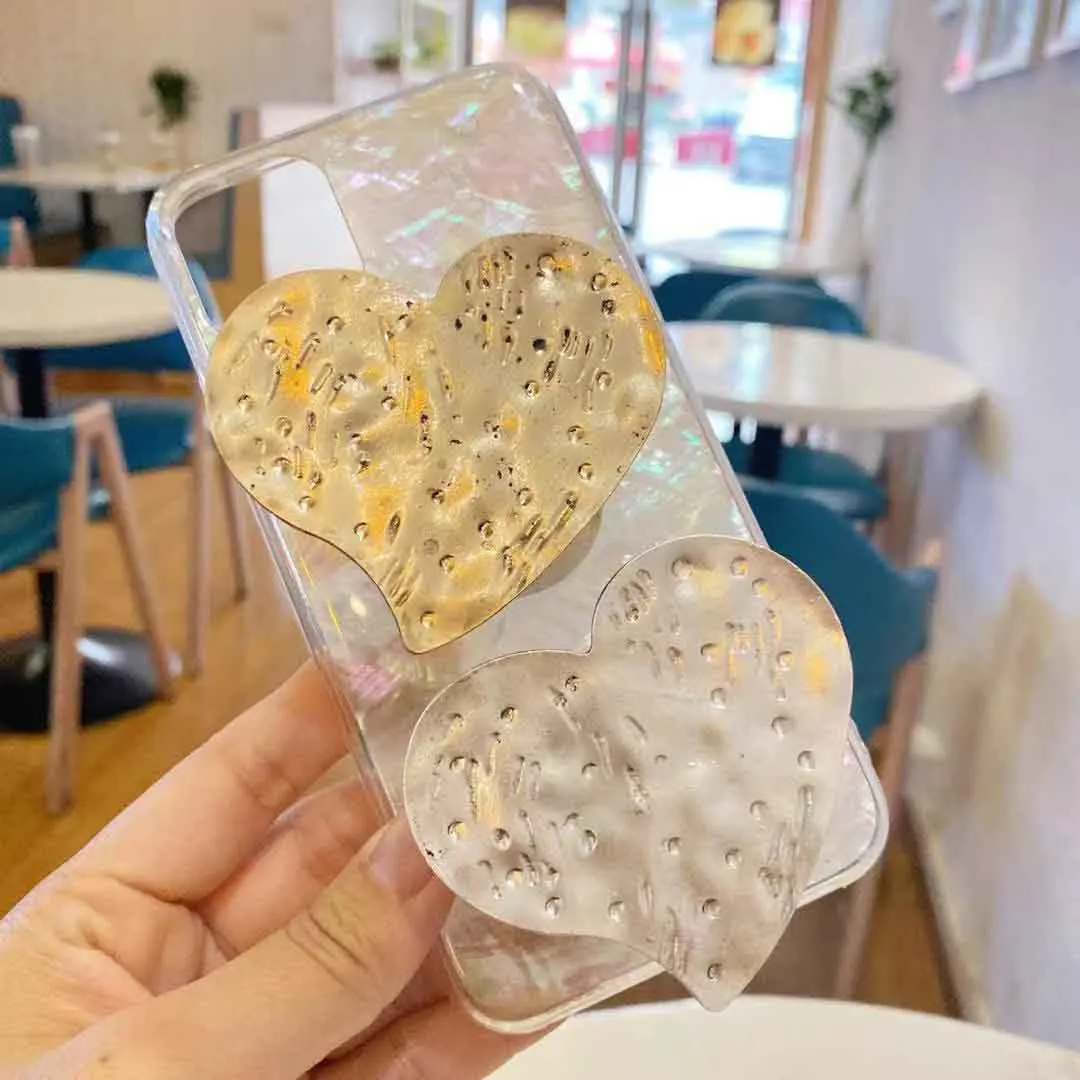 

OEM Shinning Smear Alloy Heart Square Shape Mobile Accessories Cellphone Grips Holder Support Universal Phone Stand Socket