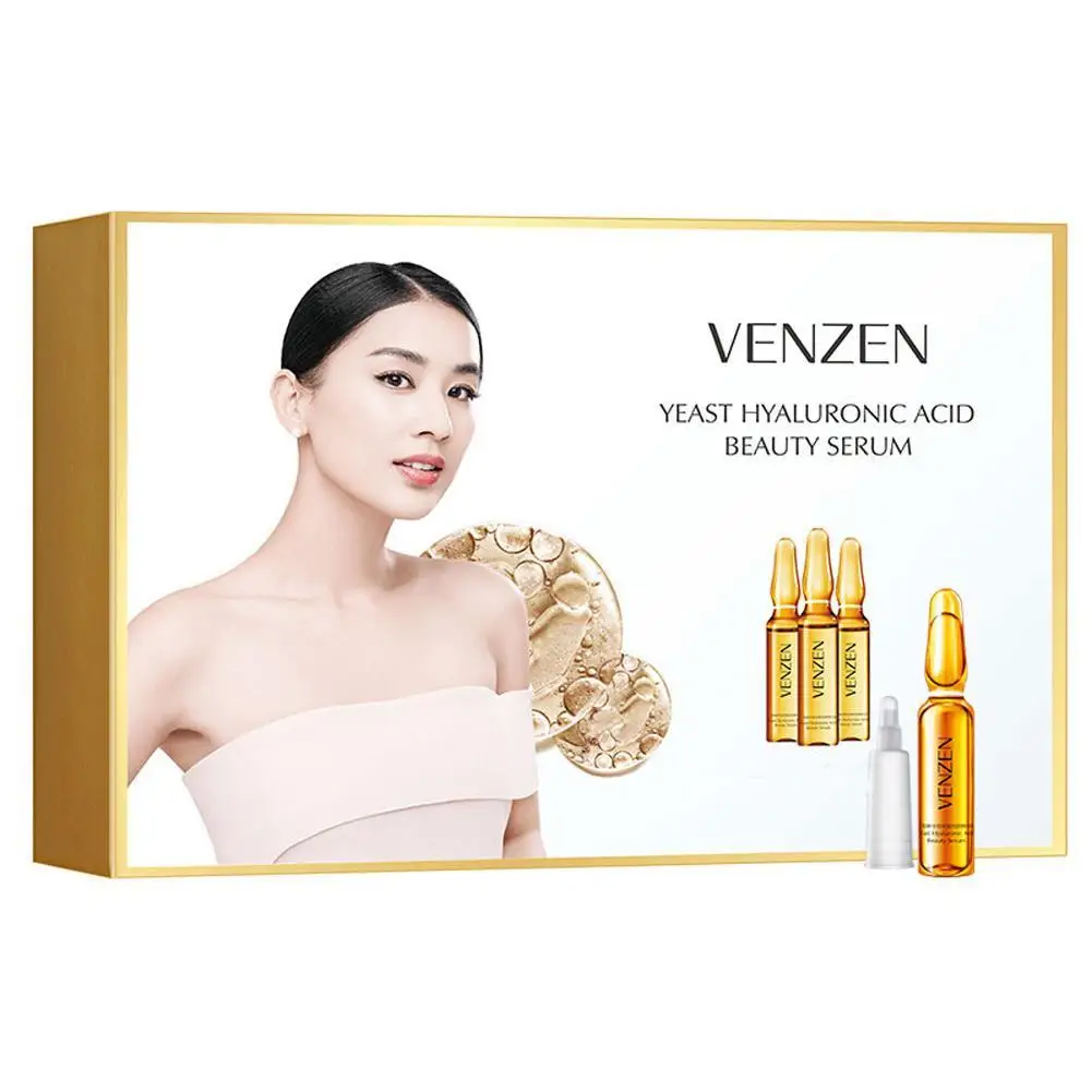 

VENZEN Essence Second Crack Yeast Hyaluronic Acid Essence Moisturizing Niacinamide Whitening Contractive Pore Anti-Aging 60Pcs