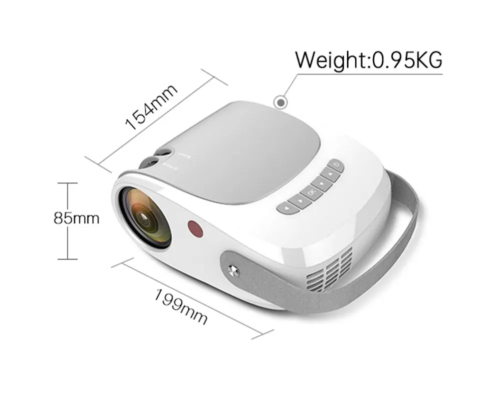 Реальный ТВ H5 HD проектор Поддержка 1080p 4000 люмен Android WIFI Bluetooth Портативный