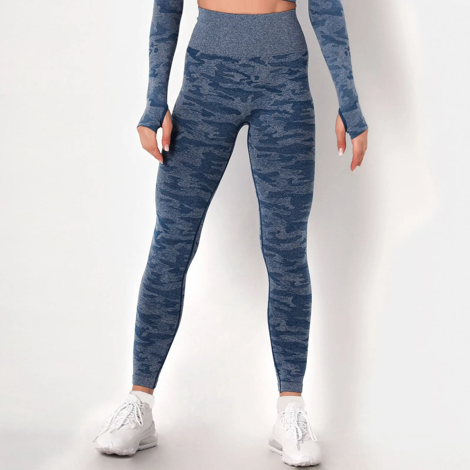 

Камуфляжные бесшовные леггинсы, женские эластичные штаны для йоги с высокой талией, пикантные спортивные колготки для фитнеса