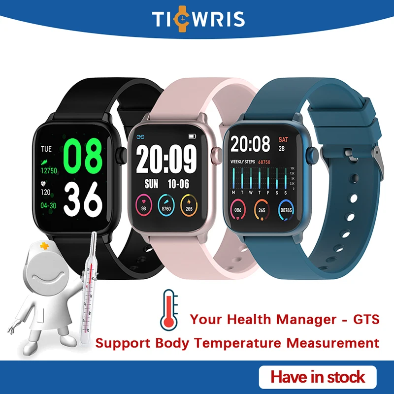 Смарт-часы Ticwris GTS с измерением температуры тела IP68 | Электроника