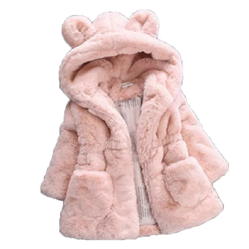 

Одежда для маленьких девочек, детское зимнее теплое пальто, новый детский шерстяной свитер, меховая стеганая куртка, Одежда для новорожденн...