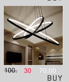 Chandelierrec чердак люстры черный/белый Железный корпус бар гостиная низкие потолки СВЕТОДИОДНЫЙ Потолок люстры светильники
