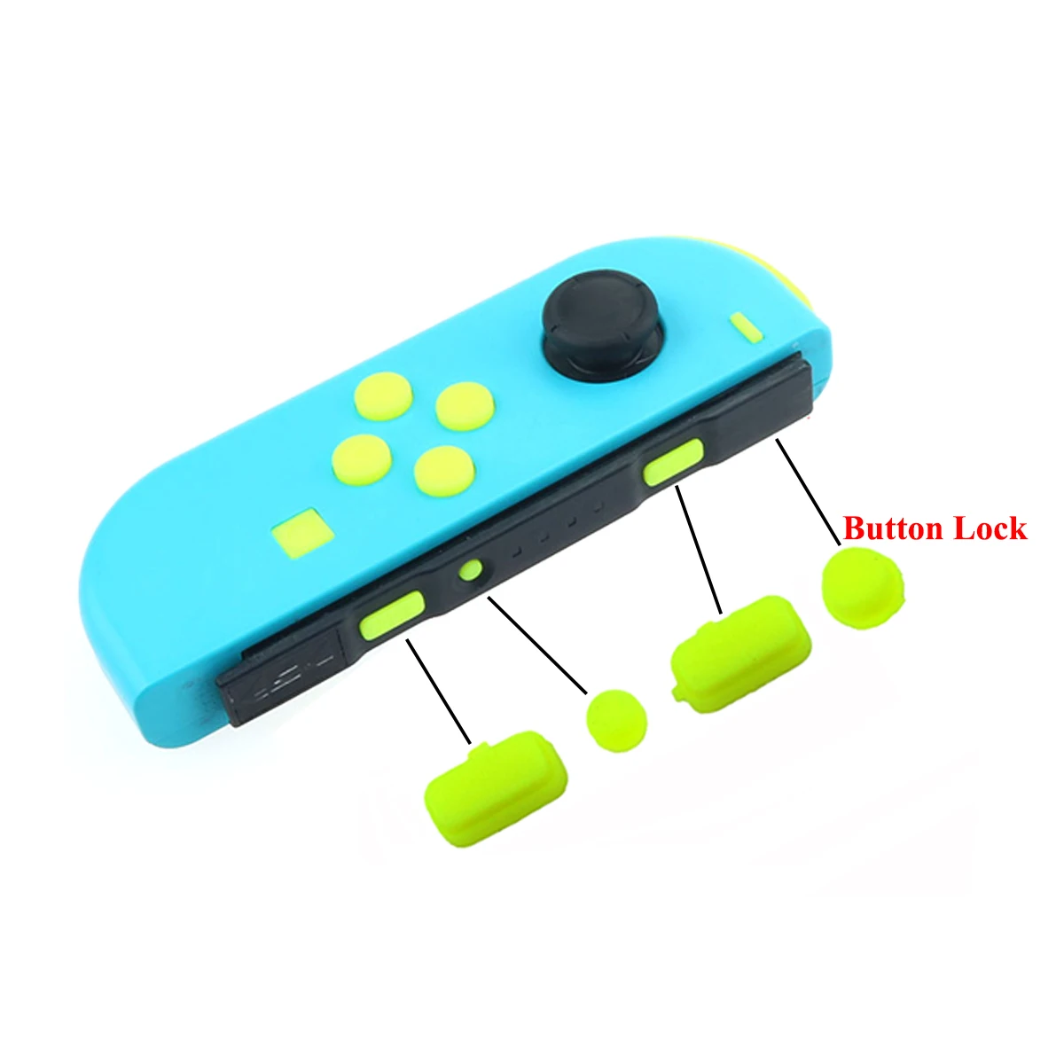 Боковые Левые/правые кнопки YuXi SL SR для Nintendo Switch Joy-Con NS Key пластиковая кнопка замены