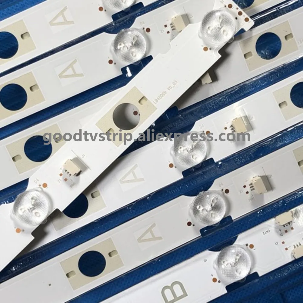 Новый 7 шт./компл. 4 светодиодный 360 мм подсветка полосы для Так NY KDL-48WD653 KDL-48W650D LB48009