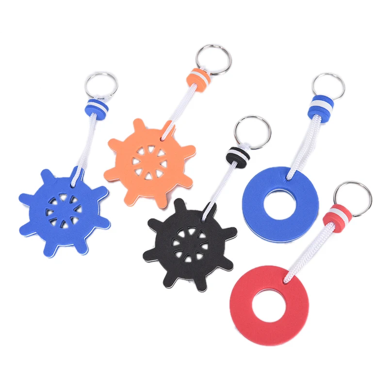 1 шт. брелок для плавания на лодках Парусный поплавок кольцо ключей синий цвет