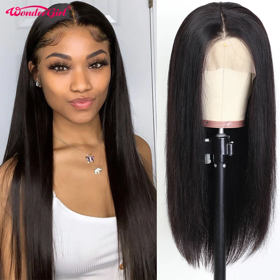 Wonder girl 250% плотность Remy 360 кружевной передний парик al предварительно выщипанные с детскими волосами бразильские Прямые кружевные передние человеческие волосы парики