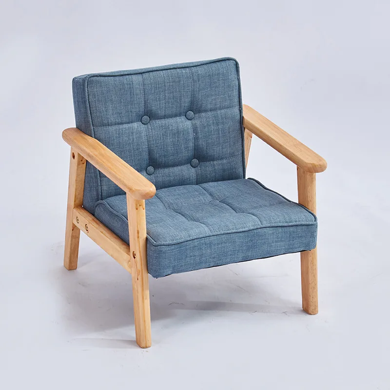 Одноместный детский диван из цельного дерева сад обучающее сиденье центр