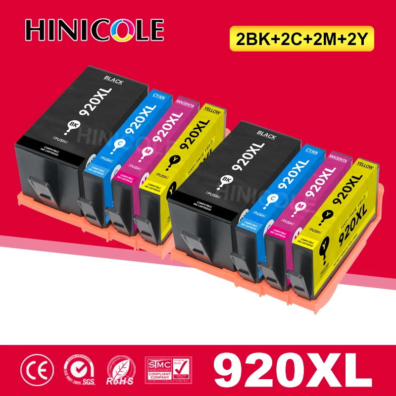 HINICOLE Ink cartridge For HP 920XL 920 Officejet 6000 6500 Wireless 6500A 7000 7500 7500A Printer Cartridge HP920 | Компьютеры и офис