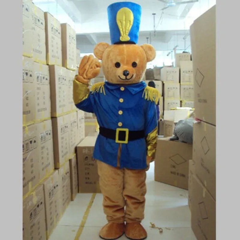 2019 Военная униформа костюм медведя талисмана косплей панда платье на Хэллоуин