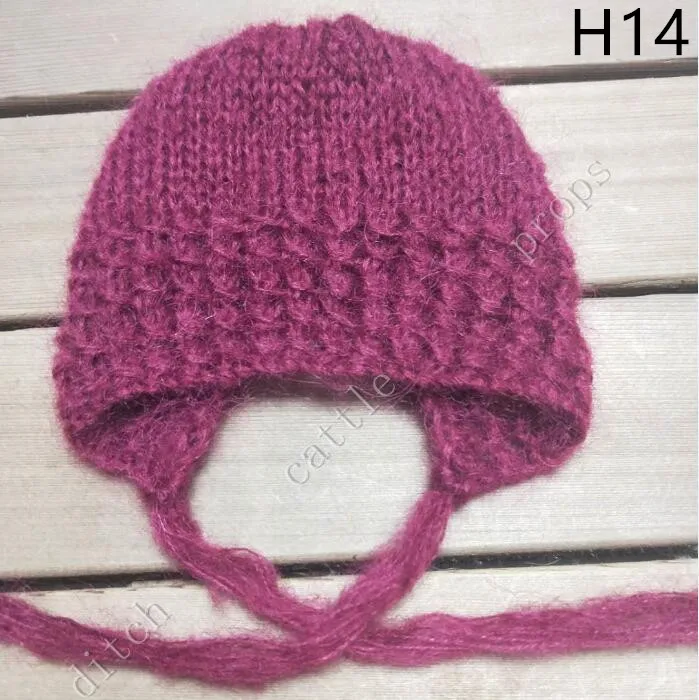 Ручная работа детский ручной вязки мохер капот Детские фотографии реквизит.