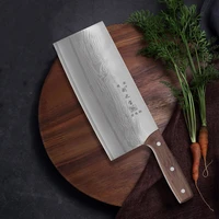 liang da 40cr13 cleaver durable chef slicing chopping knife ultra sharp blade color wood handle knives chinese kitchen knife