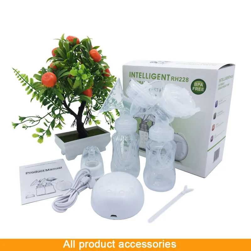 ZIMEITU двойные электрические молокоотсосы мощный всасывающий USB Электрический