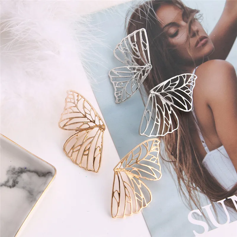 ALIUTOM Hollow Butterfly Drop Dangle Earring for Women Metal Large Wing Pendant Statement Jewelry Bijoux | Украшения и аксессуары