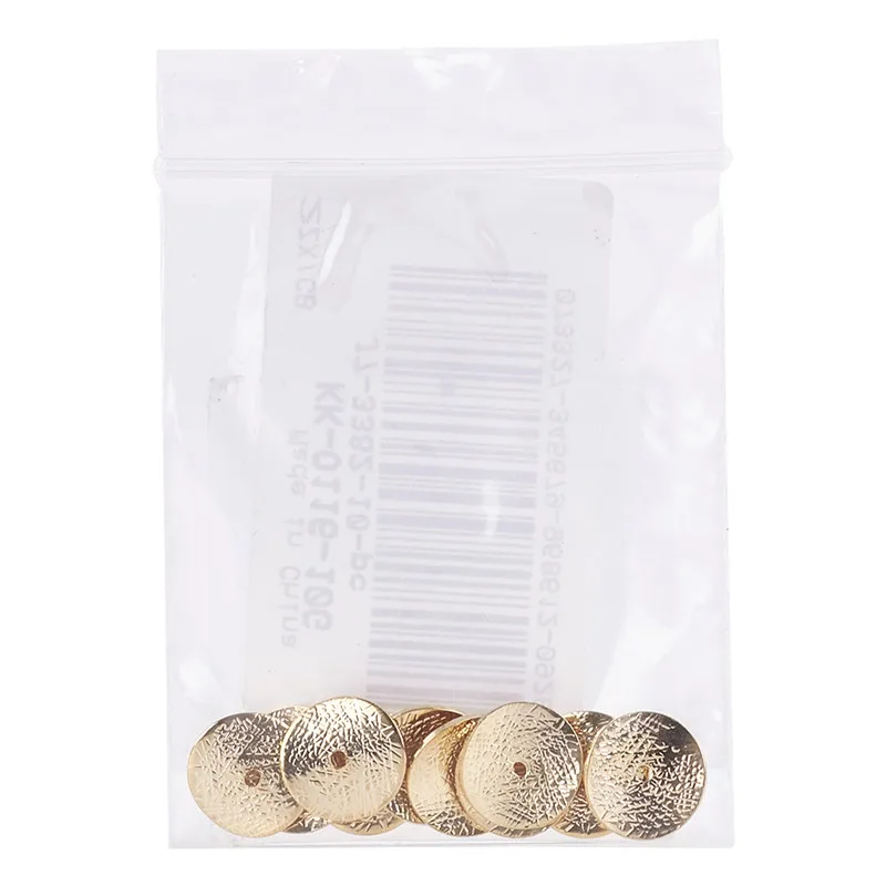 10 шт латунных бусин распорные бусины Плоские Круглые для самостоятельного