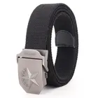 Мужские металлические пряжки пояса из пропускающей воздух парусины армии Военная Униформа Бесплатная доставка В рыцарском стиле модные джинсы унисекс аксессуары для женщин