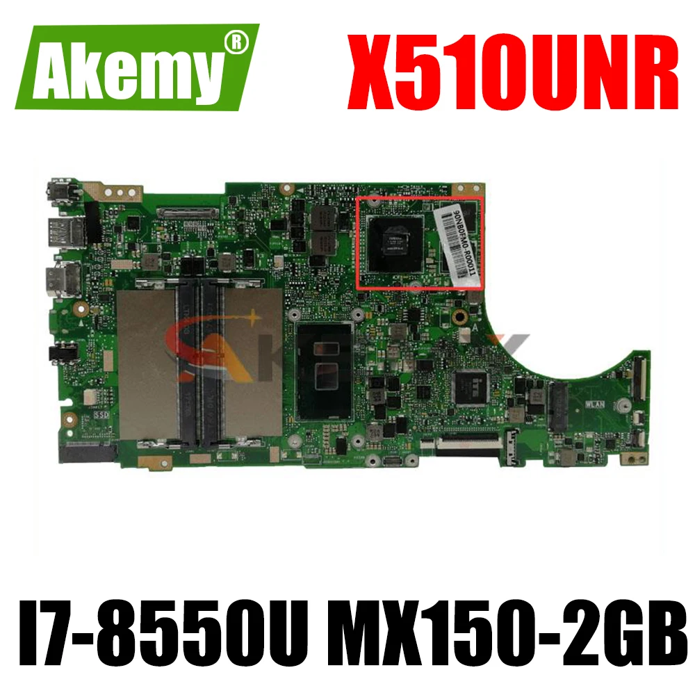 

X510UNR Motherboard For ASUS X510URO S5100UR S5100U X510UQ Laptop Motherboard Tested original I7-8550U MX150-2GB