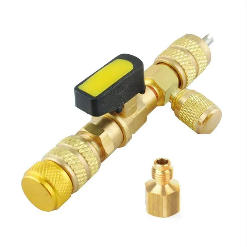 

R410A R22 Dual Size SAE Port HVAC Valve Core Removal Installer Tool(No Gas Loss)