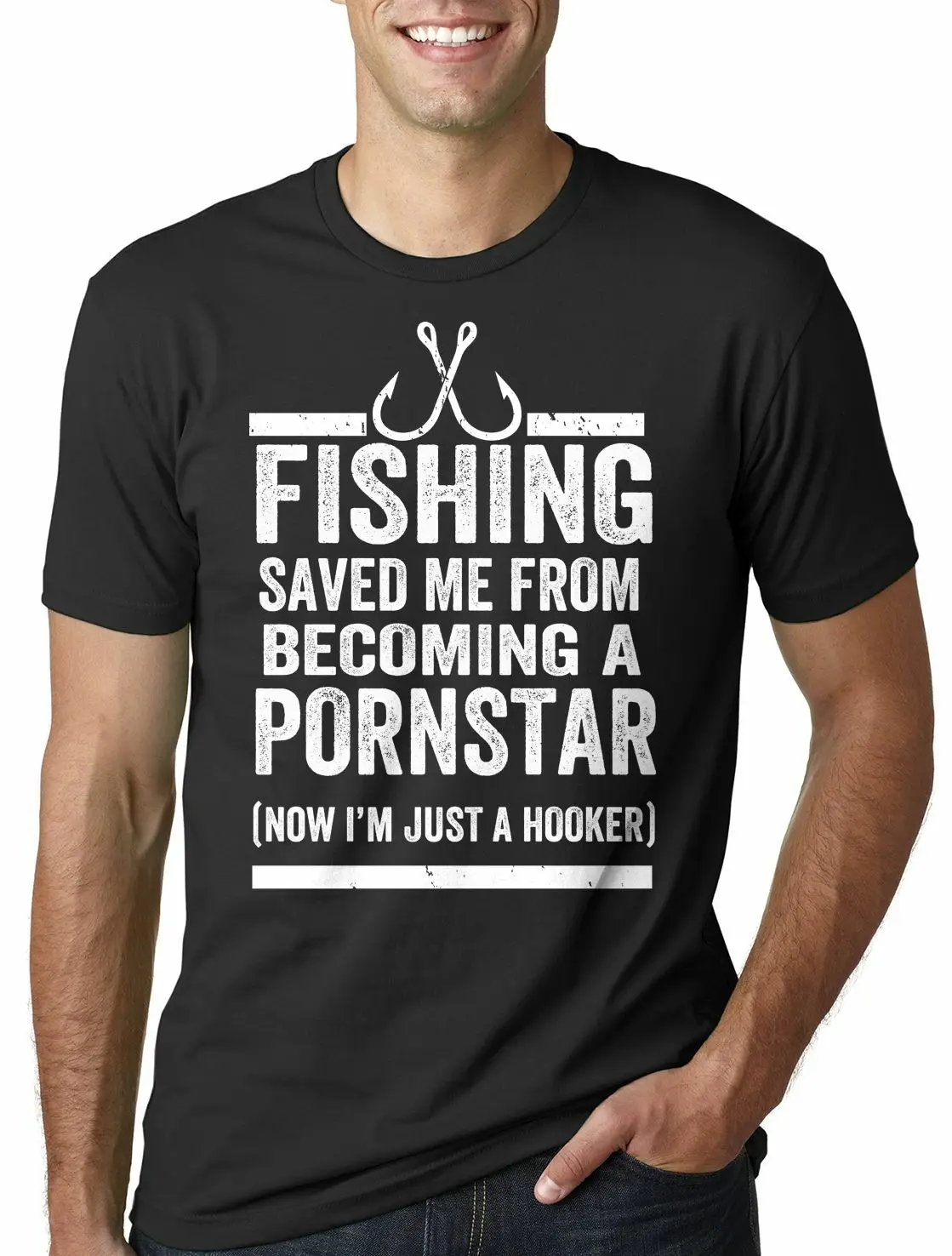 Футболка JUST HOOK IT-Fish Рыбацкая, angl, Удочка на карпа, морской рыбак, лучший подарок, новые футболки, Забавные топы, новые унисекс, Забавные топы - Цвет: black 27