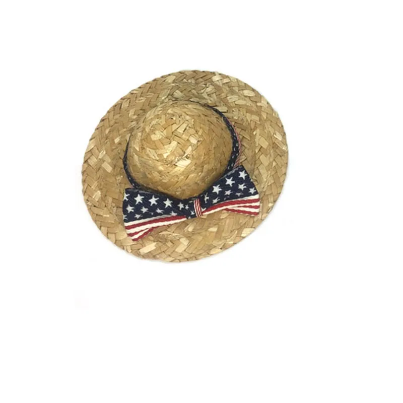 

Summer Pet Hat for Dog and Cat Cool Fashion Outdoor Sun Proof Kitten Puppy Supplies Pet Beach Straw Cap