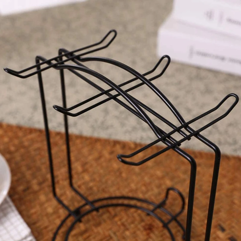 

Cup Storage Rack, Kitchen Water Draining Coffee Mug Glass Cup Plate Holder Storage Rack Organizer Kitchen Storage