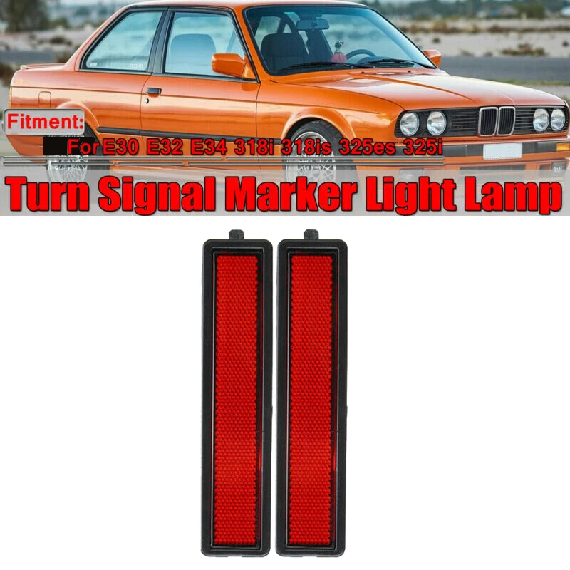 2 шт. автомобильный Боковой габаритный фонарь светильник в наличии для BMW E30 E32 E34 3