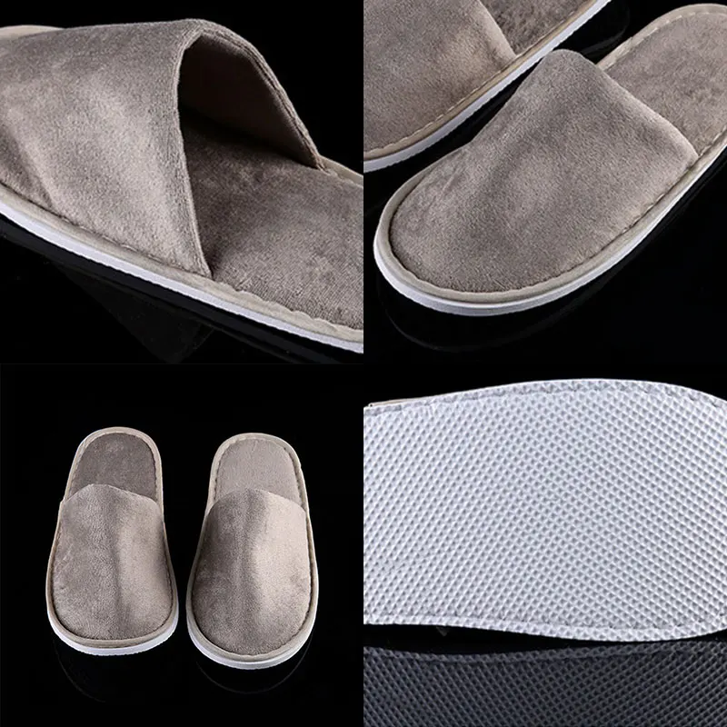 1Pair Warm Home Slippers Unisex Comfort Flip Flop Four Seasons Loafer Slippers Home Shoes Guest Slipper Hotel Disposable Slipper