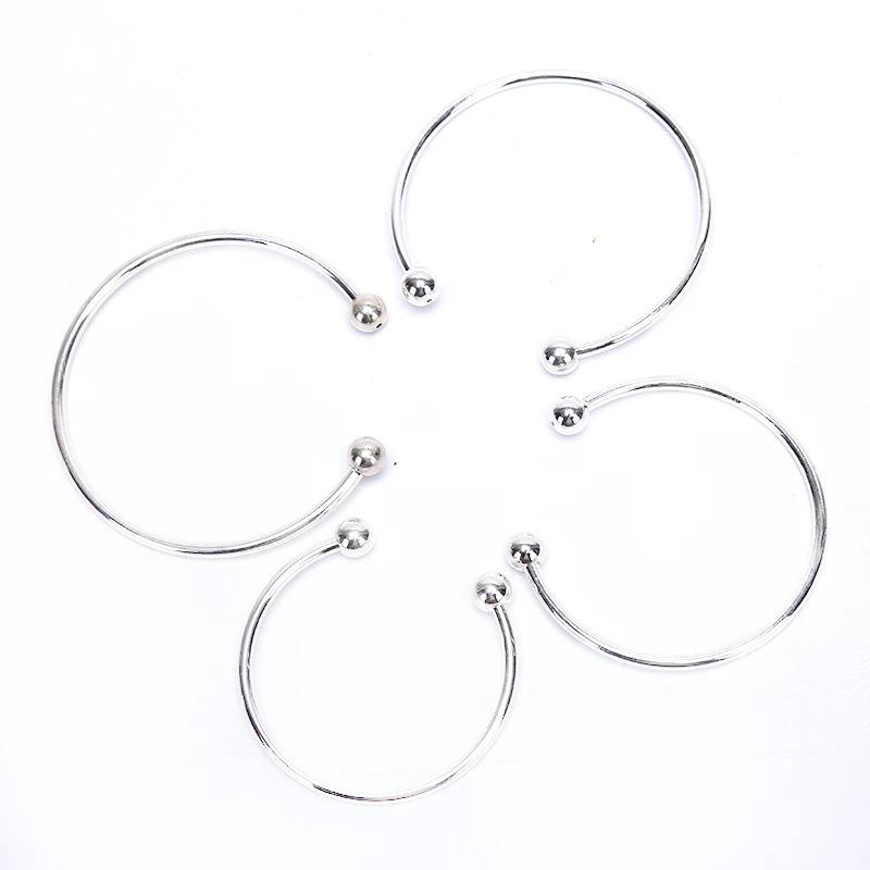 

Fashion Silver Bracelet Women Base Bangle DIY Opening Bare Chain Jewelry Making