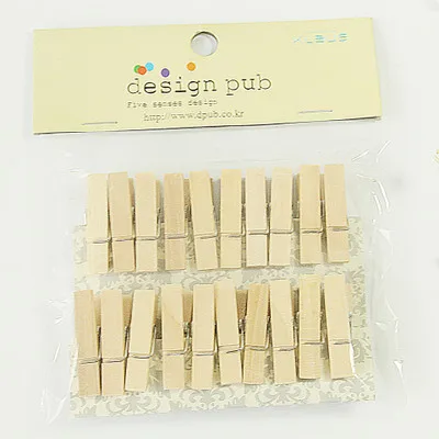 12/8/10 mini note paper clips for Christmas tree bear wood clip photo clips clothespin craft decoration clips - Color: HYDF8