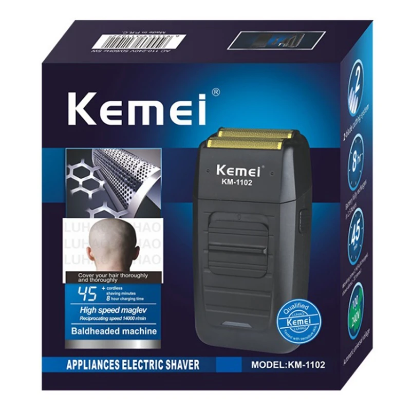 Мощная перезаряжаемая бритва формирователь Парикмахерская Фольга для бритья