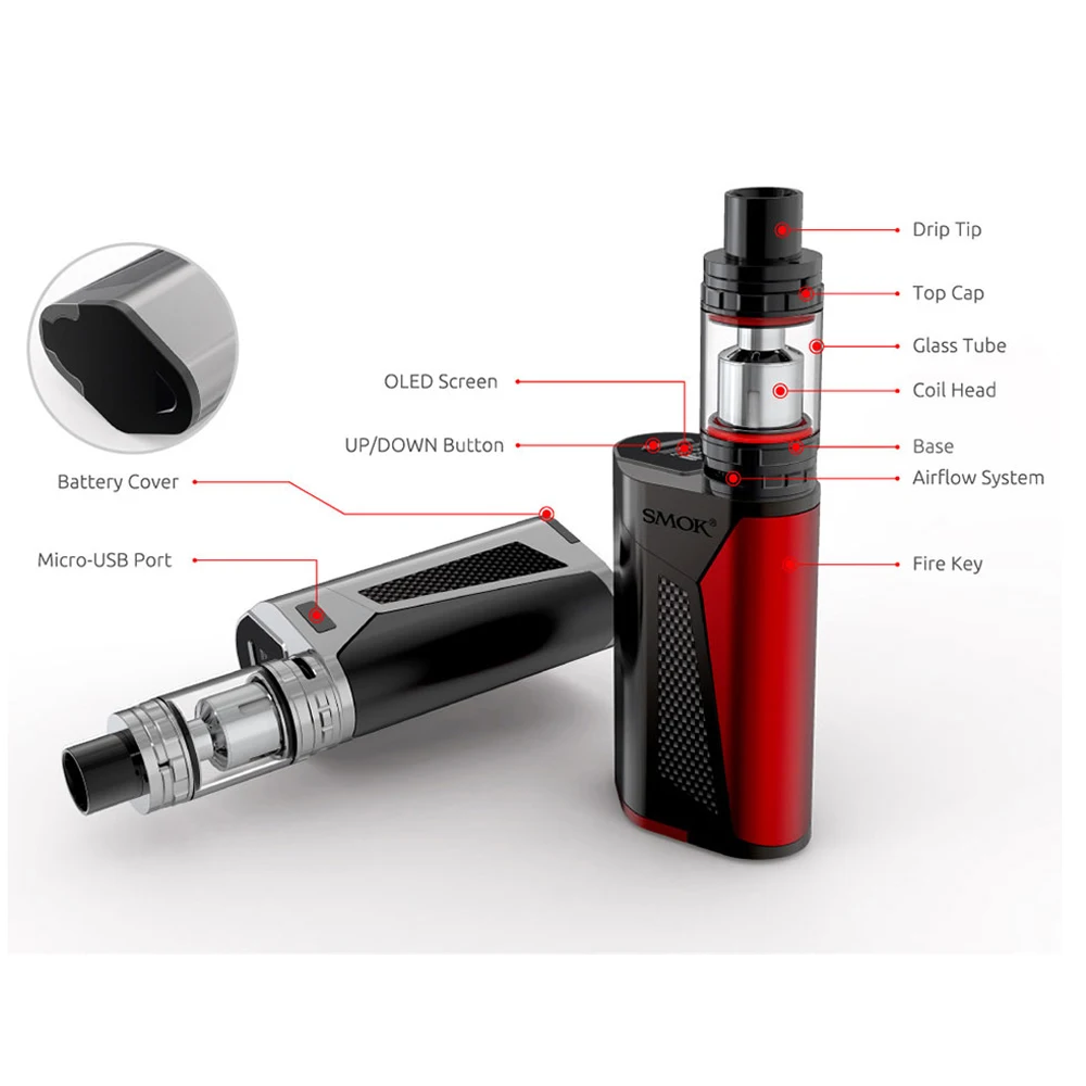 Электронная сигарета SMOK GX350 оригинальный стартовый набор бокс мод TFV8 Cloud Tank 6 мл