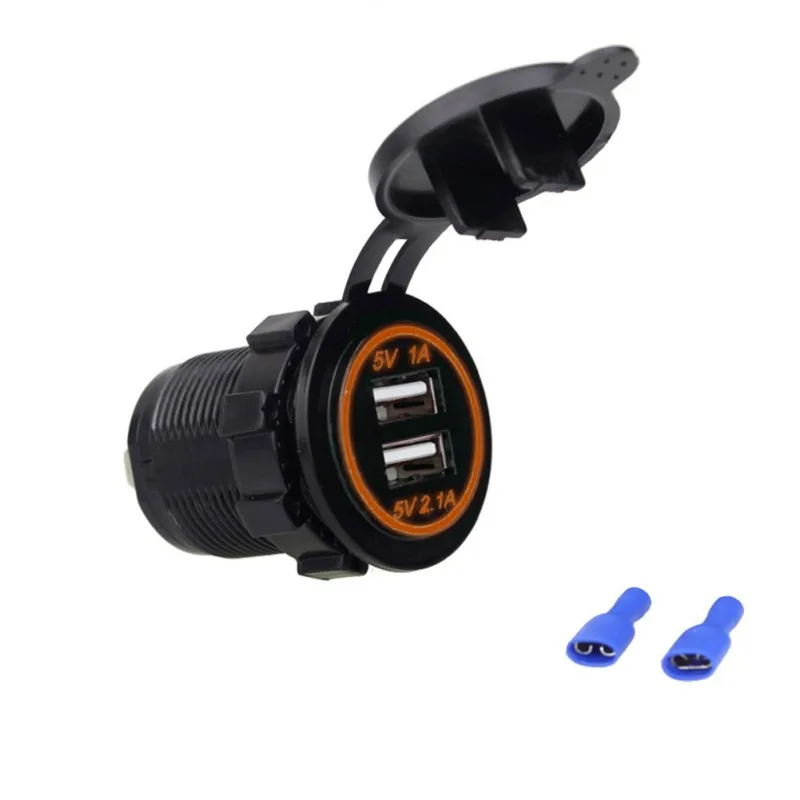 ONEWELL 12 V 24 3.1A Dual USB зарядное устройство для мотоцикла Авто Грузовик ATV Лодка