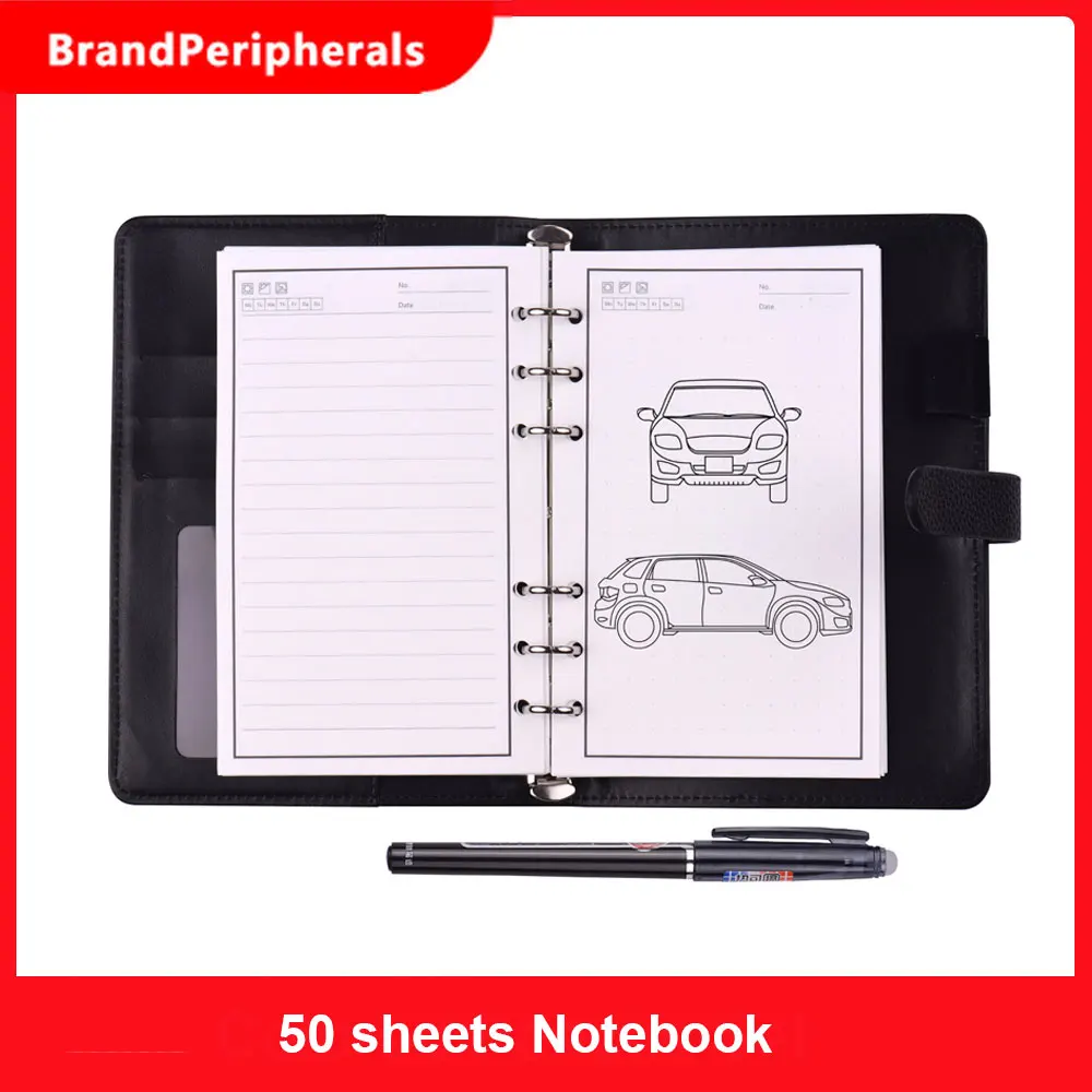 Стираемая многоразовая умная записная книжка в твердом переплете свободного