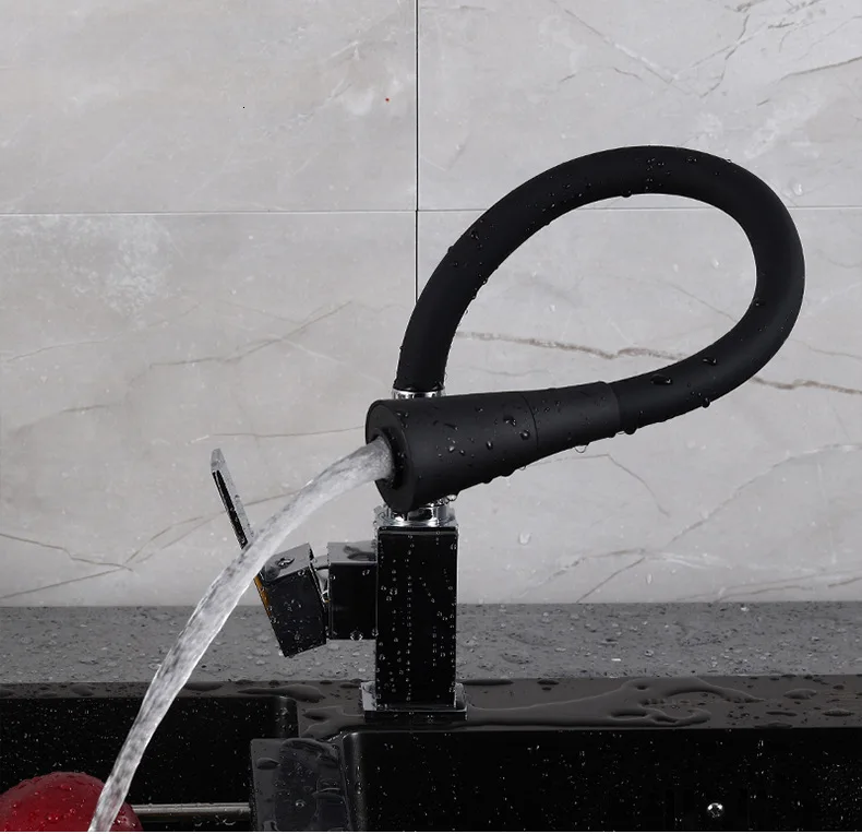 Expert четыре квадратных горячей и холодной смешивания кухонный кран цвет