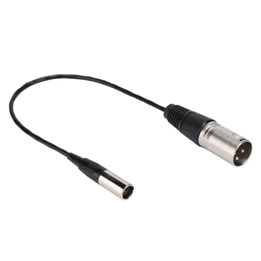Кабель Mini XLR 3PIN Male подходящий для аудиокабеля Canon подключения микрофона к